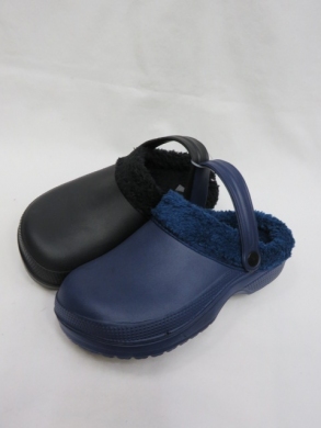 Kroksy damskie ocieplane (37-42) 7870-1 BL/NA/GR