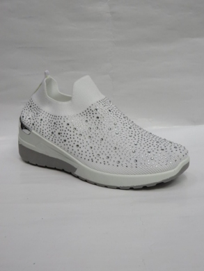 Buty sportowe damskie na płaskim (36-41) LA228 WHITE