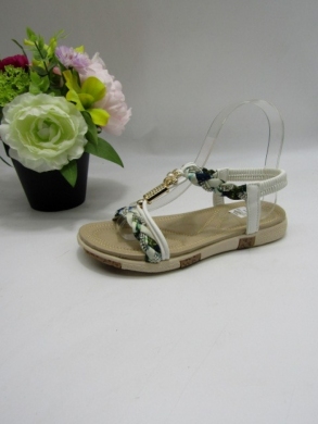 Sandały damskie na płaskim (36-41) C507 WHITE