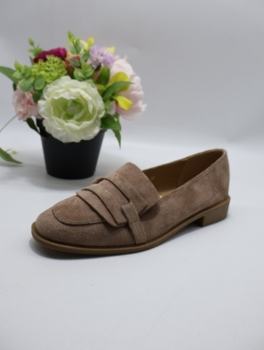 Mokasyny damskie na płaskim (36-41) 68-352 KHAKI