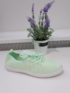 Buty sportowe damskie na płaskim (36-41) 6541 GREEN