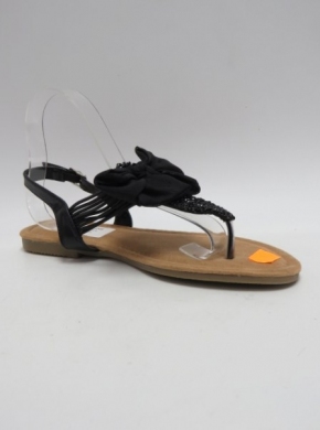 Sandały damskie na płaskim (36-41) 218-57 BLACK