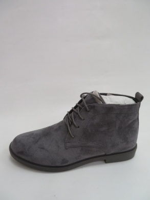 Botki damskie jesienne na płaskim (36-41) 2005-732A GREY