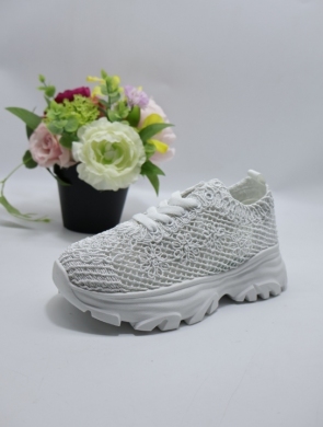 Buty sportowe damskie na płaskim (36-41) SF-69 WHITE