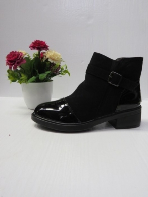 Botki damskie ocieplane na obcasie (37-42) F-15 BLACK