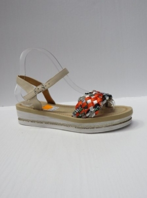 Sandały damskie na koturnie (36-41) 98-103 BEIGE