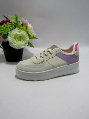 Buty sportowe damskie na płaskim (36-41) 8577 BEIGE