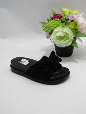 Klapki damskie na płaskim (36-41) 888-809 BLACK