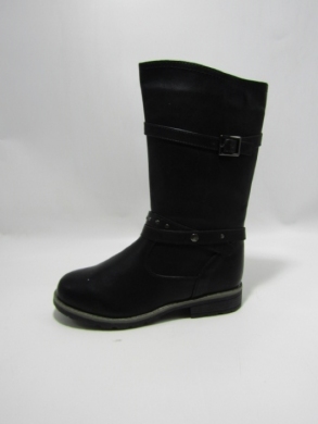 Kozaki dziewczęce ocieplane (31-36) H821 BLACK