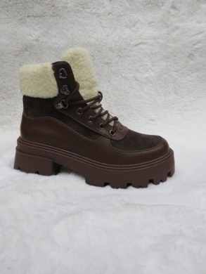 Trapery damskie ocieplane (36-41) 8607 BROWN