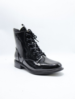 Botki damskie ocieplane na płaskim (36-41) SA3125-20 BLACK