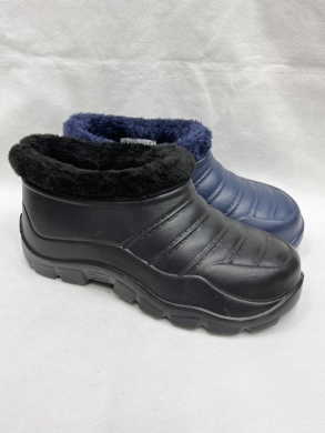 Kalosze męskie ocieplane (41-45) 1522M BLACK/NAVY