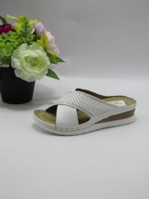Klapki damskie na koturnie (36-41) N24-1066 WHITE