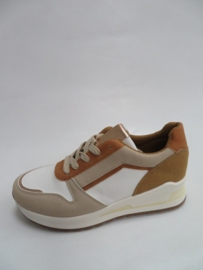 Buty sportowe damskie na płaskim (36-41) 19301 BEIGE