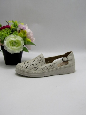 Półbuty damskie na płaskim (36-41) 26000-4 BEIGE