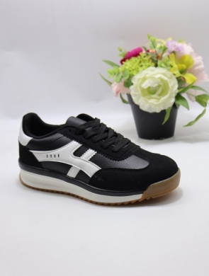 Buty sportowe damskie na płaskim (36-41) 6454 BLACK