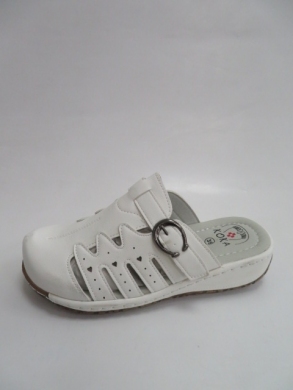 Klapki damskie na koturnie (36-41) 0056 WHITE