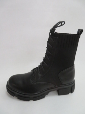Botki damskie jesienne na płaskim (36-41) NC1157 BLACK