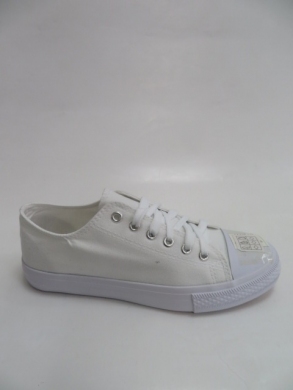 Trampki damskie na płaskim (36-41) WQ801A WHITE