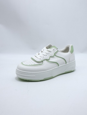 Buty sportowe damskie na płaskim (37-41) 28521 WH/GREEN