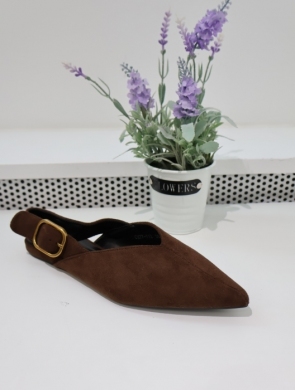 Sandały damskie na płaskim (36-41) 77-712 BROWN