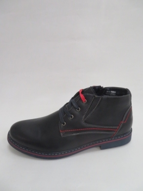 Botki męskie ocieplane (41-46) 919 NAVY/RED