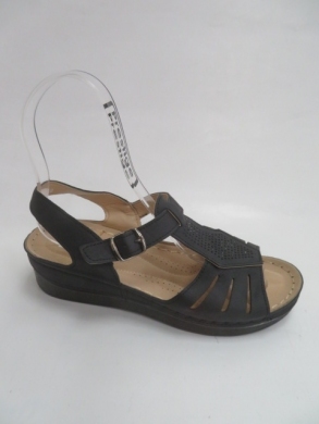 Sandały damskie na koturnie (36-41) 2816-1 BLACK