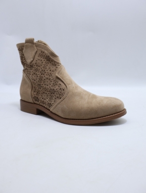 Botki damskie na płaskim (36-41) H192 KHAKI
