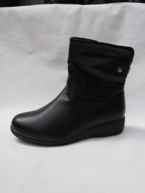 Botki damskie ocieplane na płaskim (37-42) CK2211 BLACK