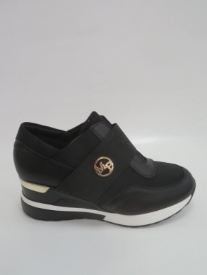 Buty sportowe damskie na koturnie (36-41) 150-1 BLACK