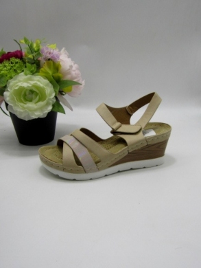 Sandały damskie na koturnie (36-41) N24-893 BEIGE