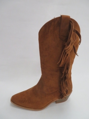Kozaki damskie jesienne na płaskim (36-41) 99-64 CAMEL