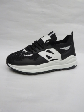 Buty sportowe damskie na płaskim (36-41) R187 BLACK
