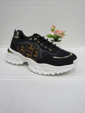 Buty sportowe damskie na płaskim (36-41) HL22315 BLACK