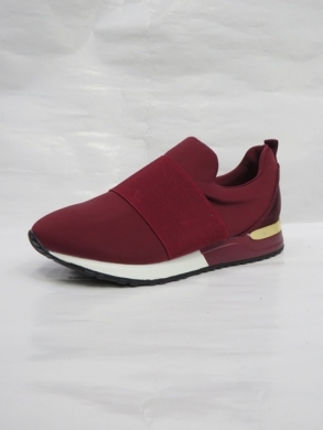 Buty sportowe damskie na płaskim (36-41) LL1786 WINE