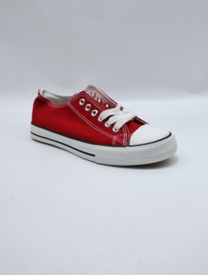 Trampki damskie na płaskim (36-41) 7BW-5 RED