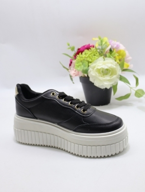Buty sportowe damskie na płaskim (37-41) LX10-06 BLACK