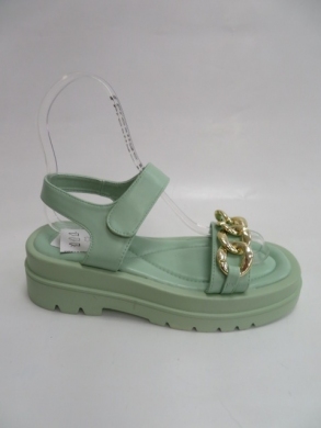 Sandały damskie na koturnie (36-41) K72 GREEN