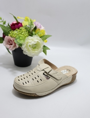 Klapki damskie na koturnie (36-41) J6-15 BEIGE