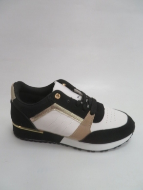 Buty sportowe damskie na płaskim (36-41) YR-85 BLACK/BEIGE