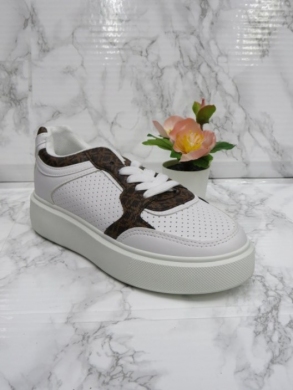 Buty sportowe damskie na płaskim (36-41) 3013 BROWN