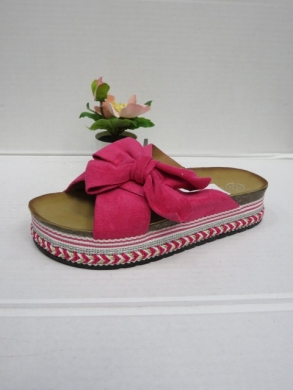 Klapki damskie na koturnie (36-41) 202-3 FUCHSIA