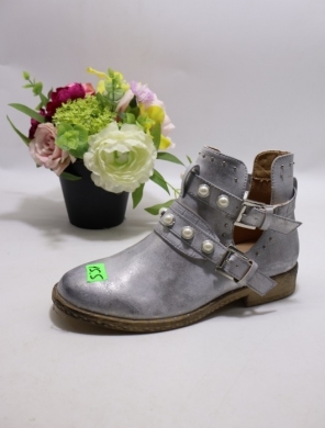 Botki damskie na płaskim (36-41) F5900 SILVER