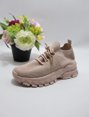 Buty sportowe damskie na płaskim (36-41) CWB11 PINK