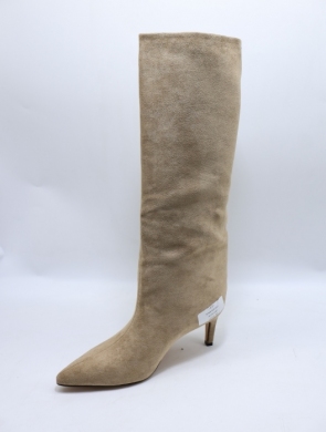 Kozaki damskie ocieplane na szpilce (36-41) K660 KHAKI