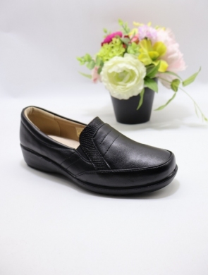 Półbuty damskie na płaskim (36-41) C02 BLACK