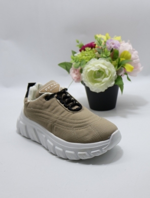 Buty sportowe damskie na płaskim (36-41) UB06 KHAKI