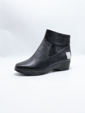 Botki damskie ocieplane na koturnie (36-42) FX23-23 BLACK