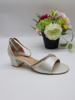 Sandały damskie na obcasie (36-41) 6738 SILVER