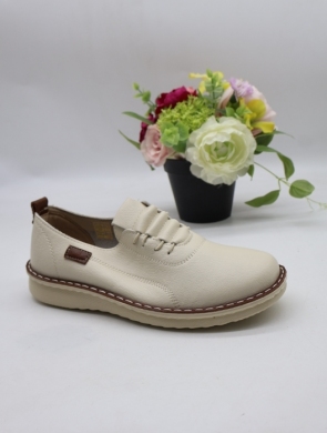 Półbuty damskie na płaskim (36-42) 25109-4 BEIGE